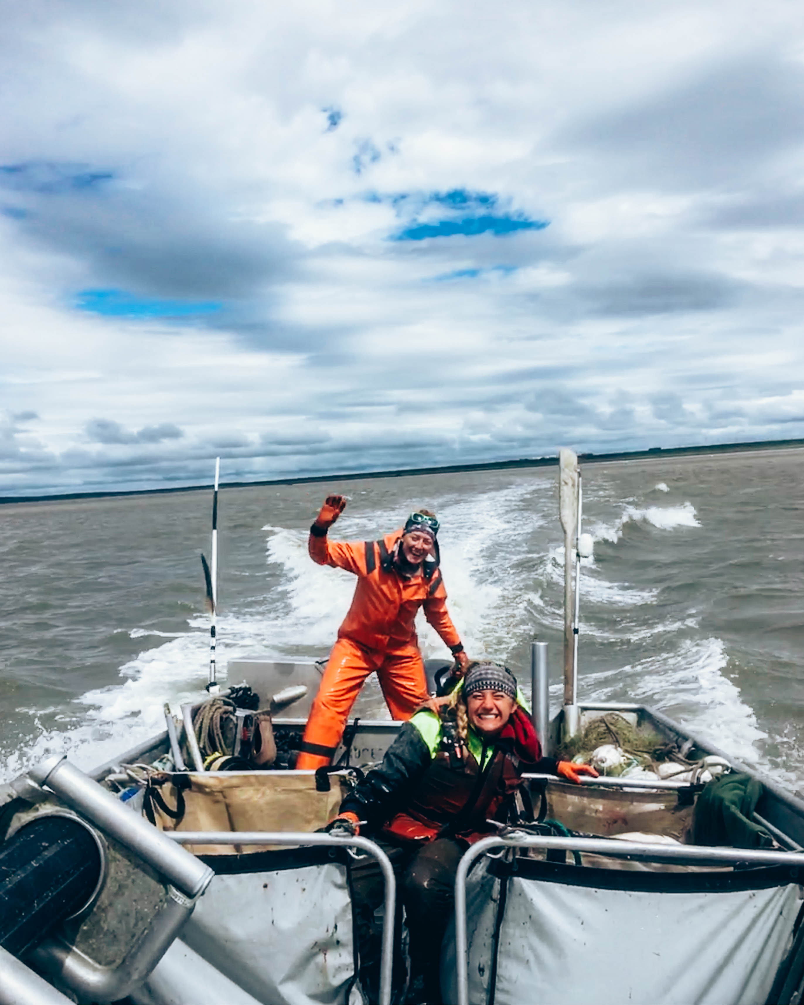 Elma Burnham fishing in Bristol Bay. (Photo courtesy of Elma Burnham)